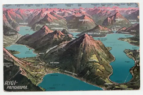 Rigi-Panorama. jahr 1914