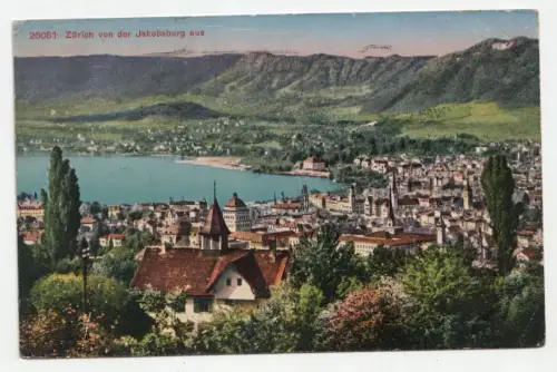 Zürich von der Jakobsburg aus