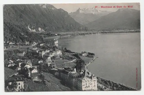 Montreux et Dent du Midi. jahr 1907