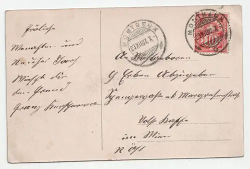 Montreux et Dent du Midi. jahr 1907