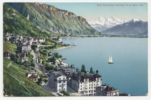 Montreux-Territet et le haut Lac. jahr 1913