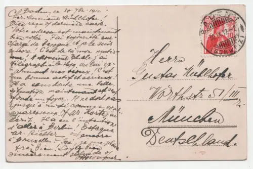 Mürren mit Jungfraugruppe. jahr 1912