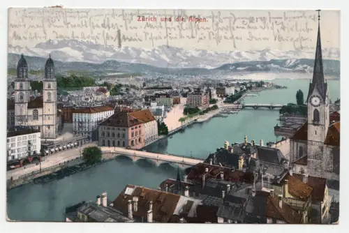 Zürich und die Alpen. jahr 1906