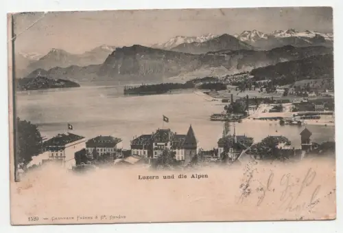 Luzern und die Alpen. jahr 1902
