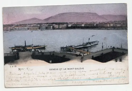 Geneve et le Mont-Saleve. jahr 1905