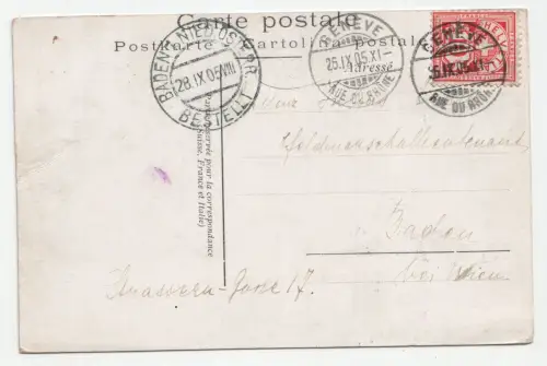 Geneve et le Mont-Saleve. jahr 1905