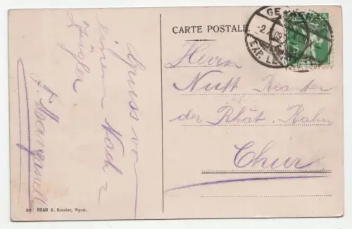 Geneve. Parc de Mon-Repos. jahr 1909