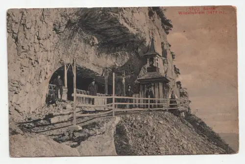Säntis. Wildkirchlein (1477 m). jahr 1910
