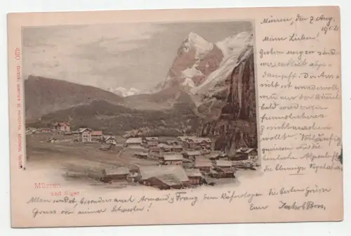 Mürren und Eiger. jahr 1902