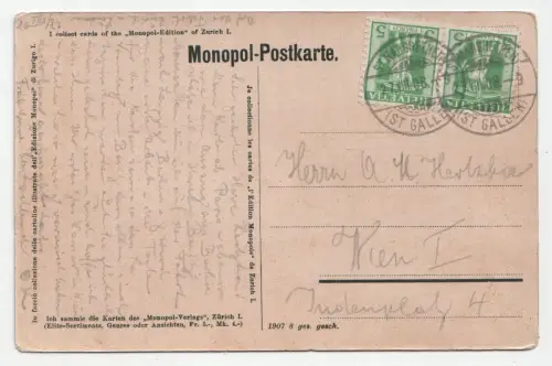 Zürich und die Alpen. jahr 1908