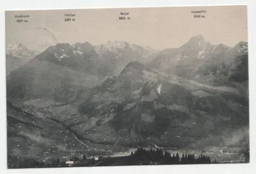 Saanental - Alpenpanorama III. Blick von der Hornfluh aus. jahr 1919