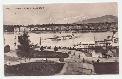 Geneve - Rade et Mont-Blanc