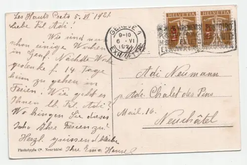 Geneve - Rade et Mont-Blanc