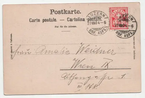 Luzern. Nationalquai. jahr 1904