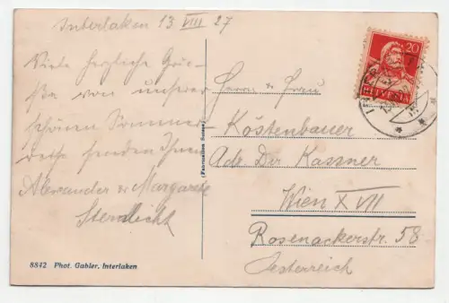 Interlaken mit Jungfrau.