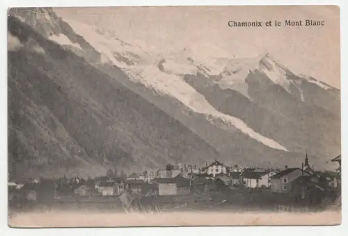 Chamonix et le Mont Blanc. jahr 1908
