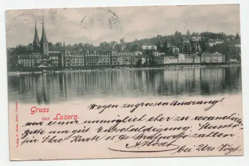 Gruss aus Luzern. jahr 1898