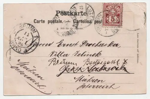 Gruss aus Luzern. jahr 1898