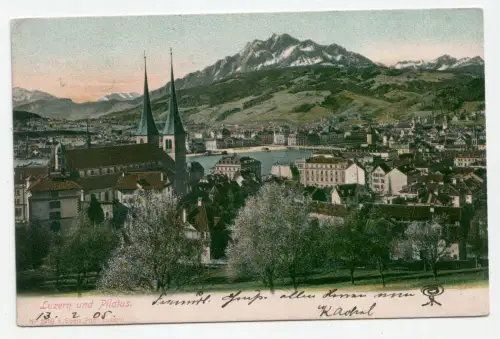 Luzern und Pilatus. jahr 1905