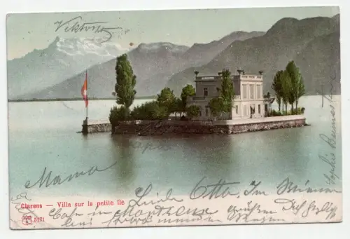 Clarens - Villa sur la petite ile. jahr 1904