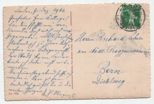 Baden: Landvogteischloss mit gedeckter Brücke. jahr 1913