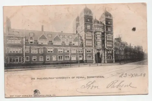 Philadelphia - University of Penna, Dormitories. jahr 1909