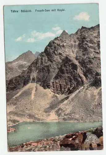 Tatra: Bekasto. Frosch-See mit Kopki. jahr 1912