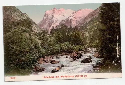 Lütschine mit Wetterhorn (3703 m)