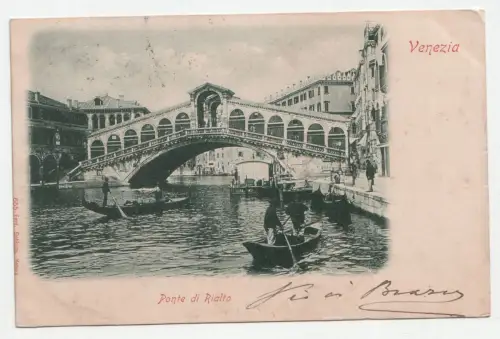 Venezia. Ponte di Rialto. circa 1904