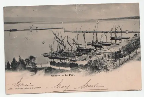Geneve - Le Port. jahr 1900