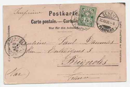 Geneve - Le Port. jahr 1900