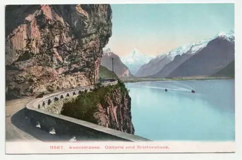 Axenstrasse. Gallerie und Bristenstock.