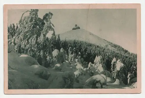 Jeschken 1010 m ü. M. im Winter