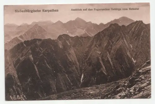 Siebenbürgische Karpathen. Ausblick auf das Fogarascher Gebirge. circa 1917