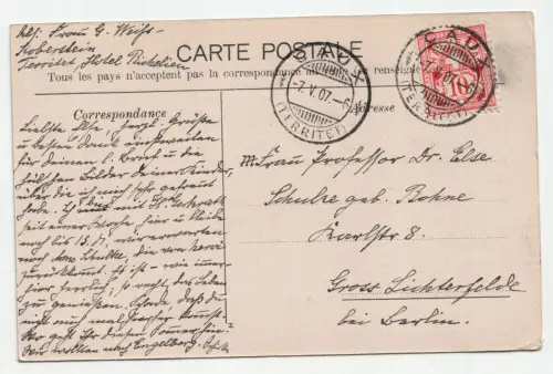 Ile de Clarens et la Dent du Midi. jahr 1907
