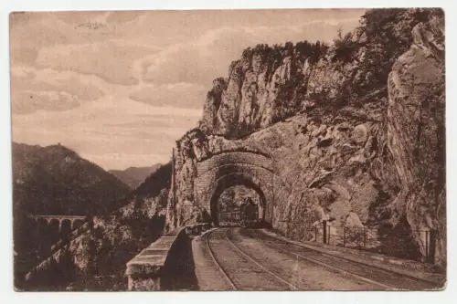 Semmeringbahn. Polerustunnel. jahr 1907