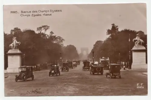 Paris. Avenue des Champs Elysees. Champs Elysees Avenue.