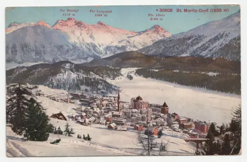 St. Moritz-Dorf (1839 m). jahr 1913