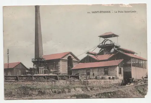 Saint-Etienne. Le Puits Saint-Louis. // Alte Ansichtskarte