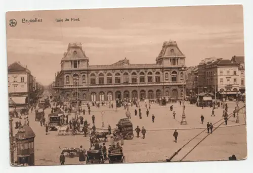 Bruxelles. Gare du Nord. jahr 1910