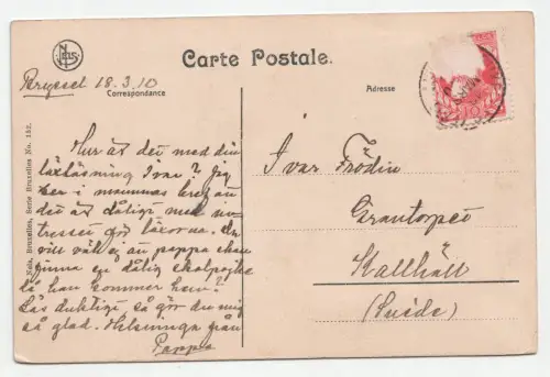 Bruxelles. Gare du Nord. jahr 1910