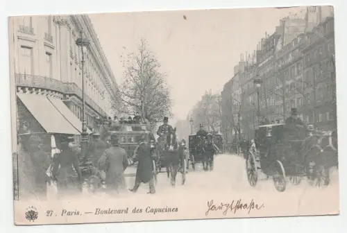 Paris. Boulevard des Capucines. // Alte Ansichtskarte