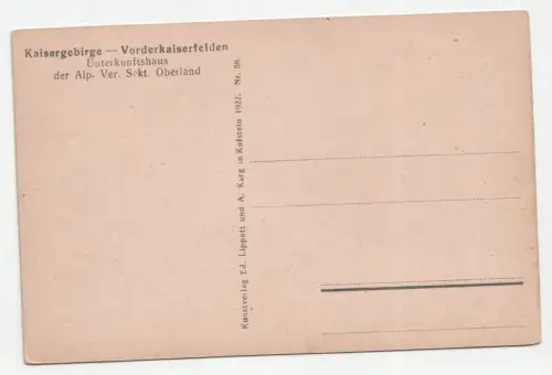 Kaisergebirge: Vorderkaiserfelden.