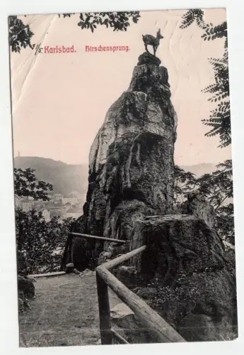 Karlsbad. Birschensprung. jahr 1910