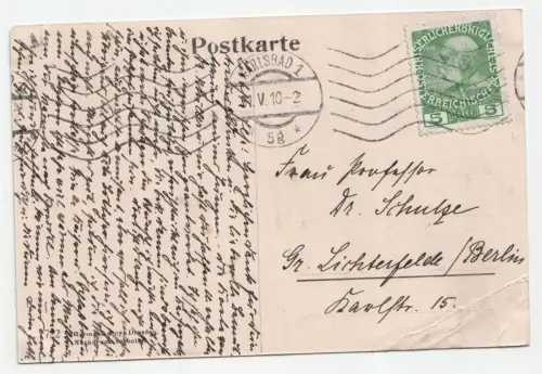 Karlsbad. Birschensprung. jahr 1910