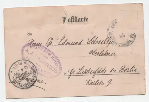 Jerusalem. Garten Gethsemane (innen). jahr 1899