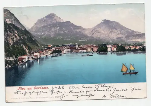 Riva am Gardasee. jahr 1904