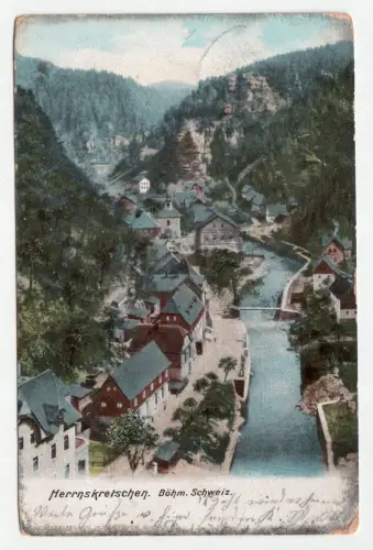 Herrnskretschen. Böhm. Schweiz. jahr 1904