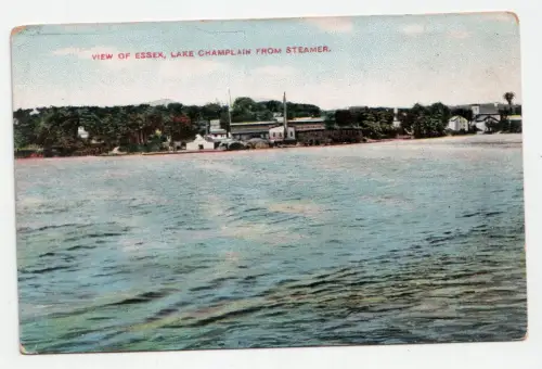 View of Essex, Lake Champlain from Steamer.