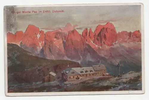 Rifugio Monte Pez (2451 m) Dolomiti.